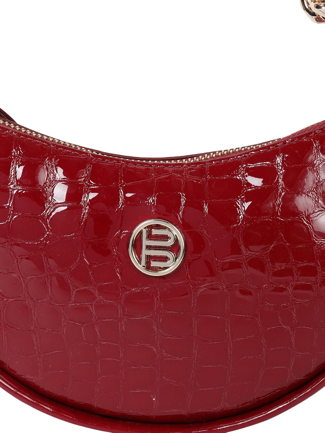 Barletta Red Leather Wristlet