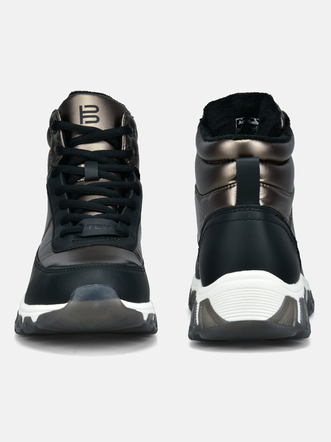 Chi TEX Black High Top Sneakers