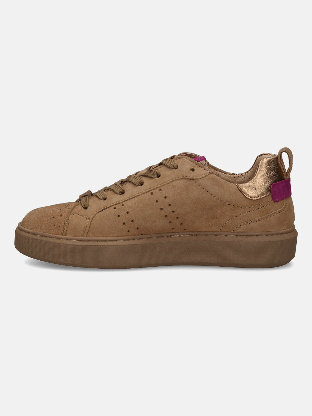 Gina Mid-Brown Suede Mid Top Sneakers