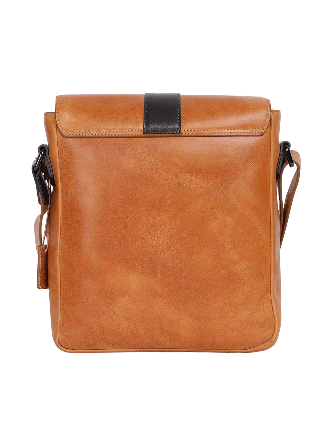 BAGATT Light Brown Leather Messenger Bag