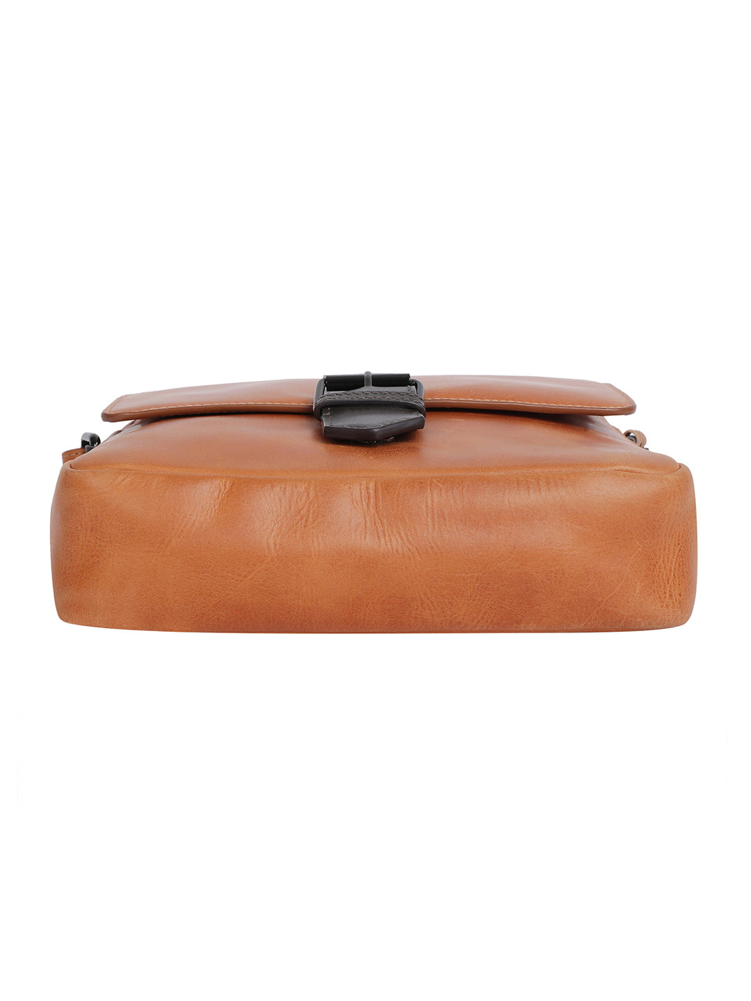 BAGATT Light Brown Leather Messenger Bag