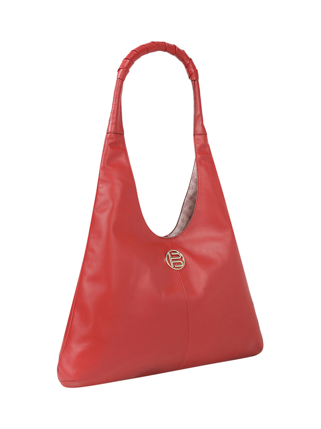 Solomeo Red Leather Hobo Bag