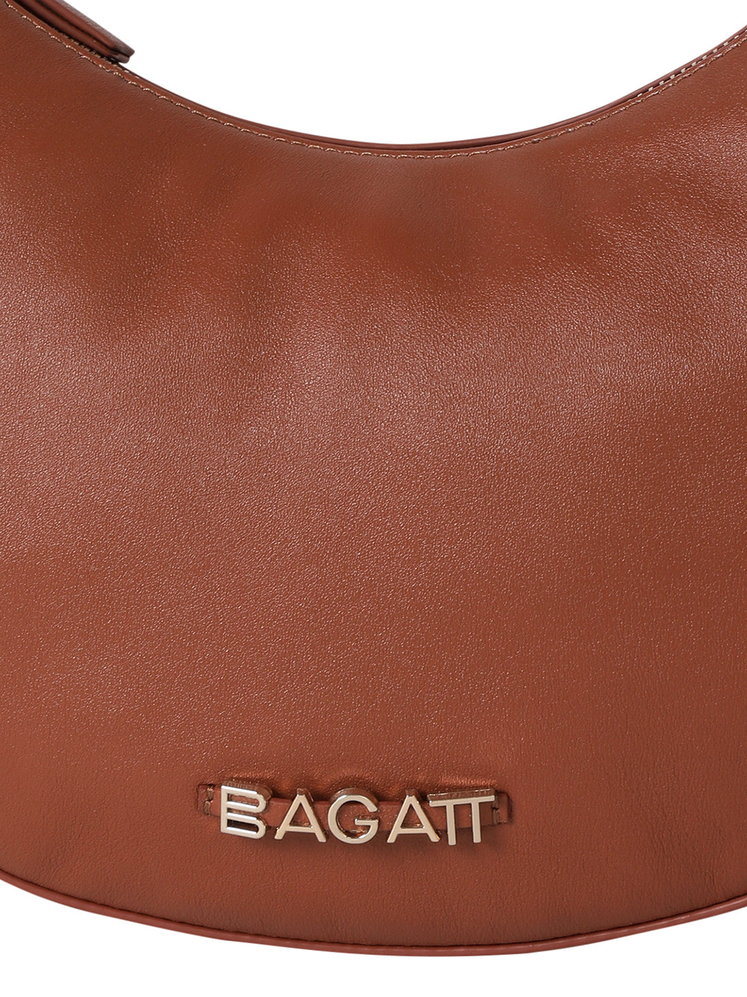 Bretna Brown Leather Weaved Shoulder Bag