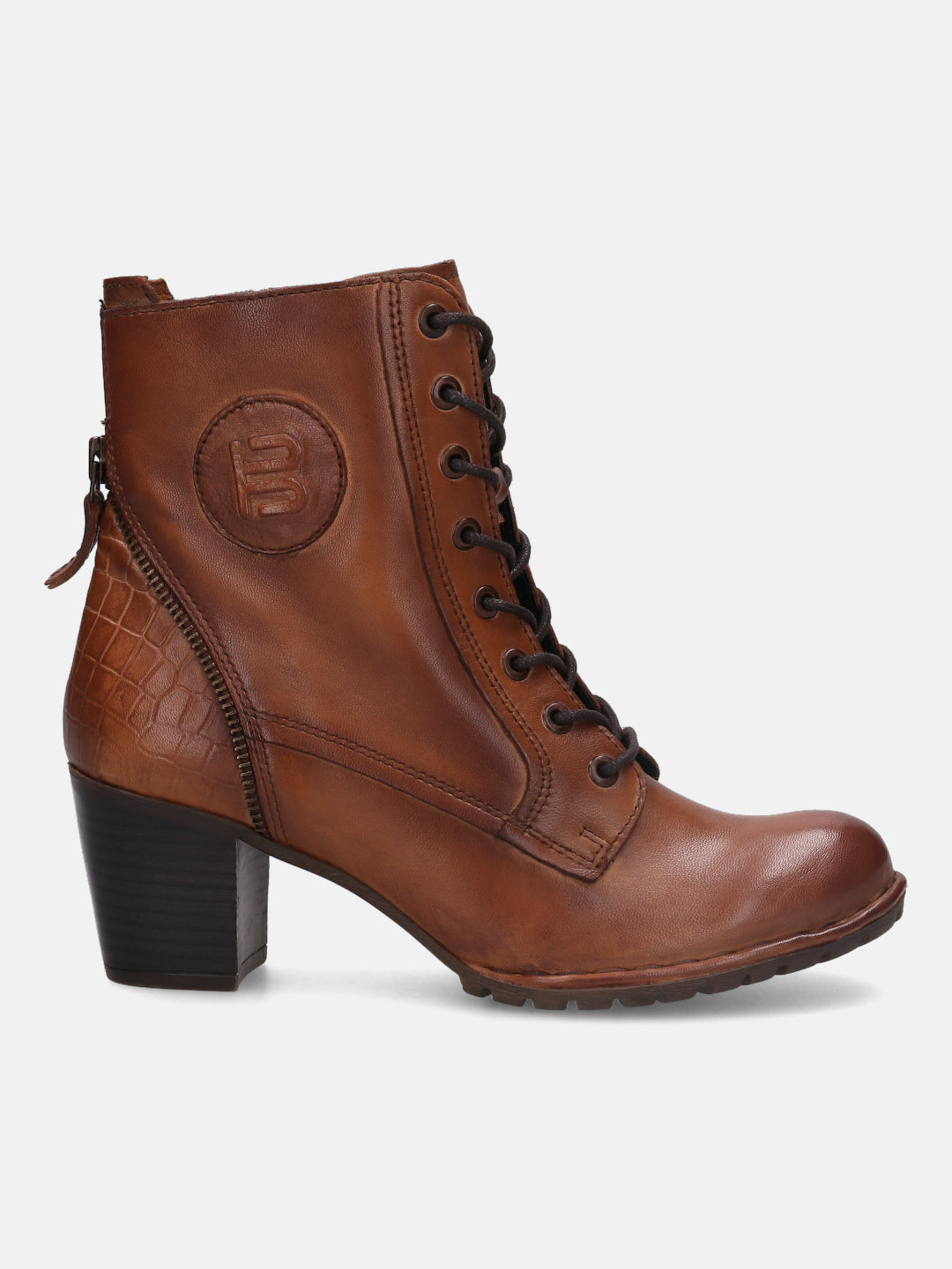 Cathy Evo Cognac Ankle Boots - BAGATT