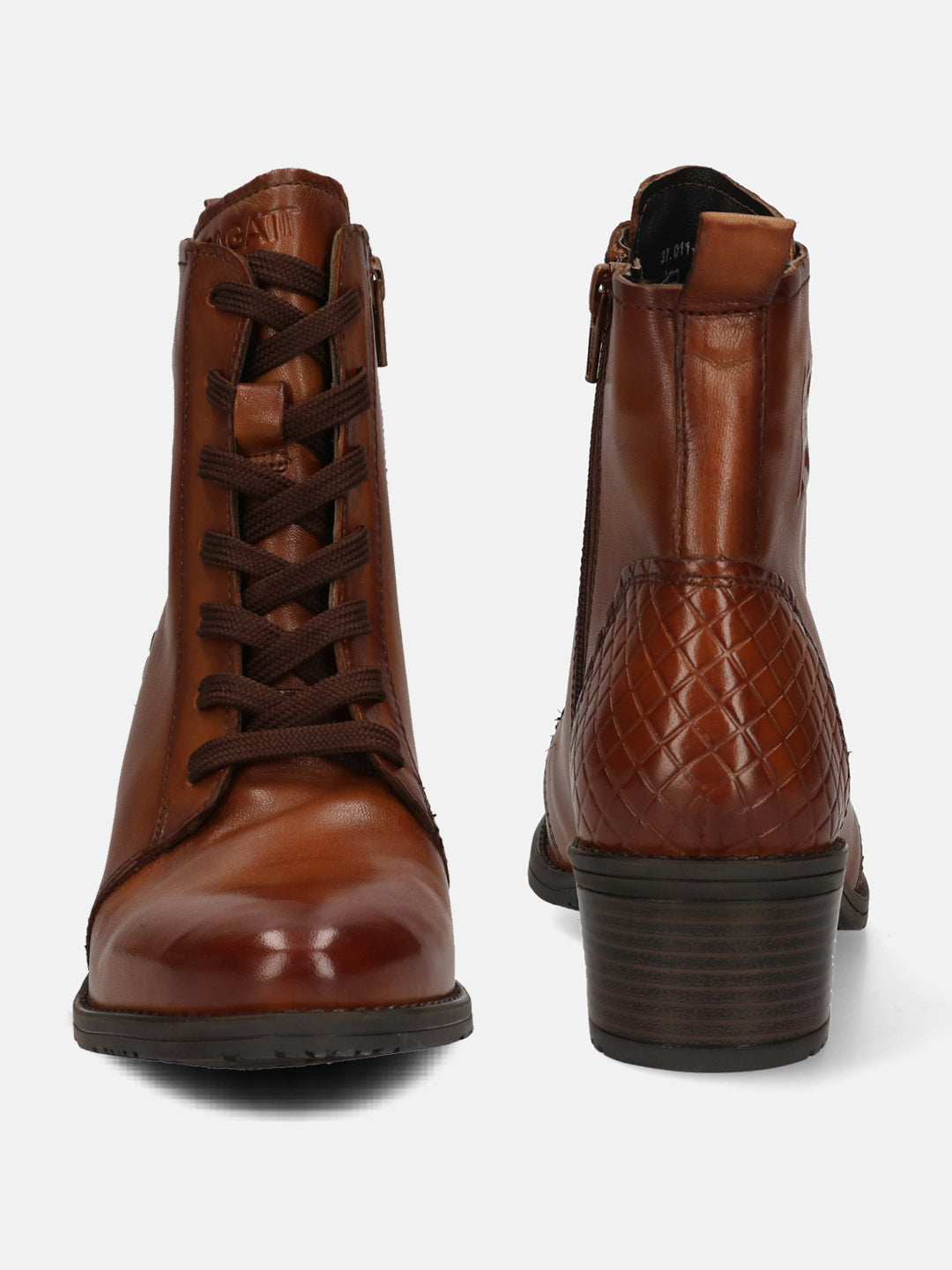 Ruby Cognac Ankle Boots - BAGATT