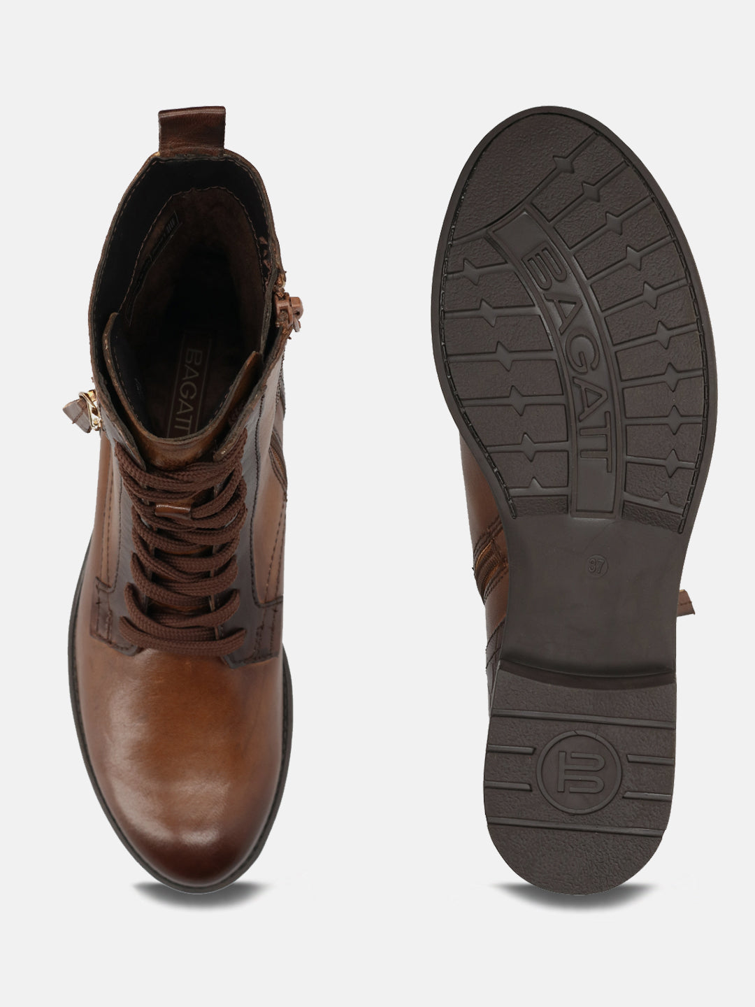 Ronja Dark Brown Ankle Boots - BAGATT
