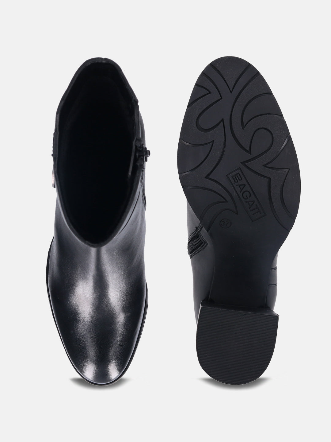 Ayumi Evo Black Ankle Boots - BAGATT
