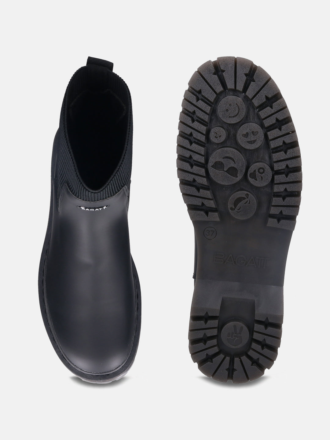 Big Black Chelsea Boots - BAGATT