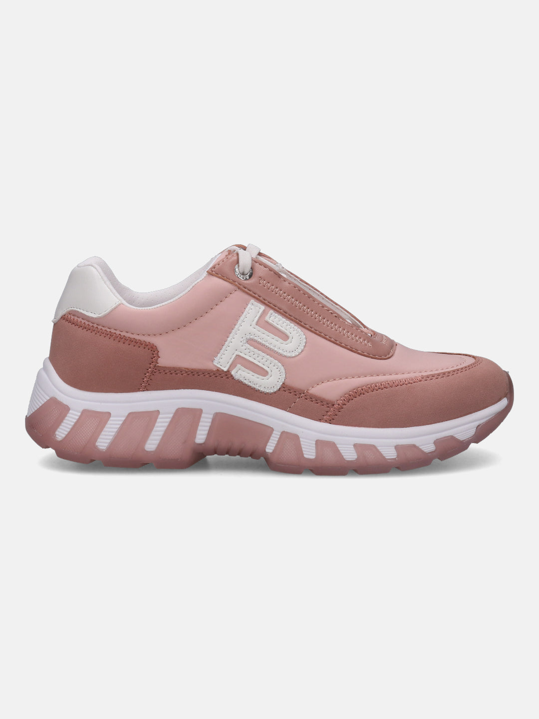 Chi Nude Pink & White Chunky Sneakers - BAGATT