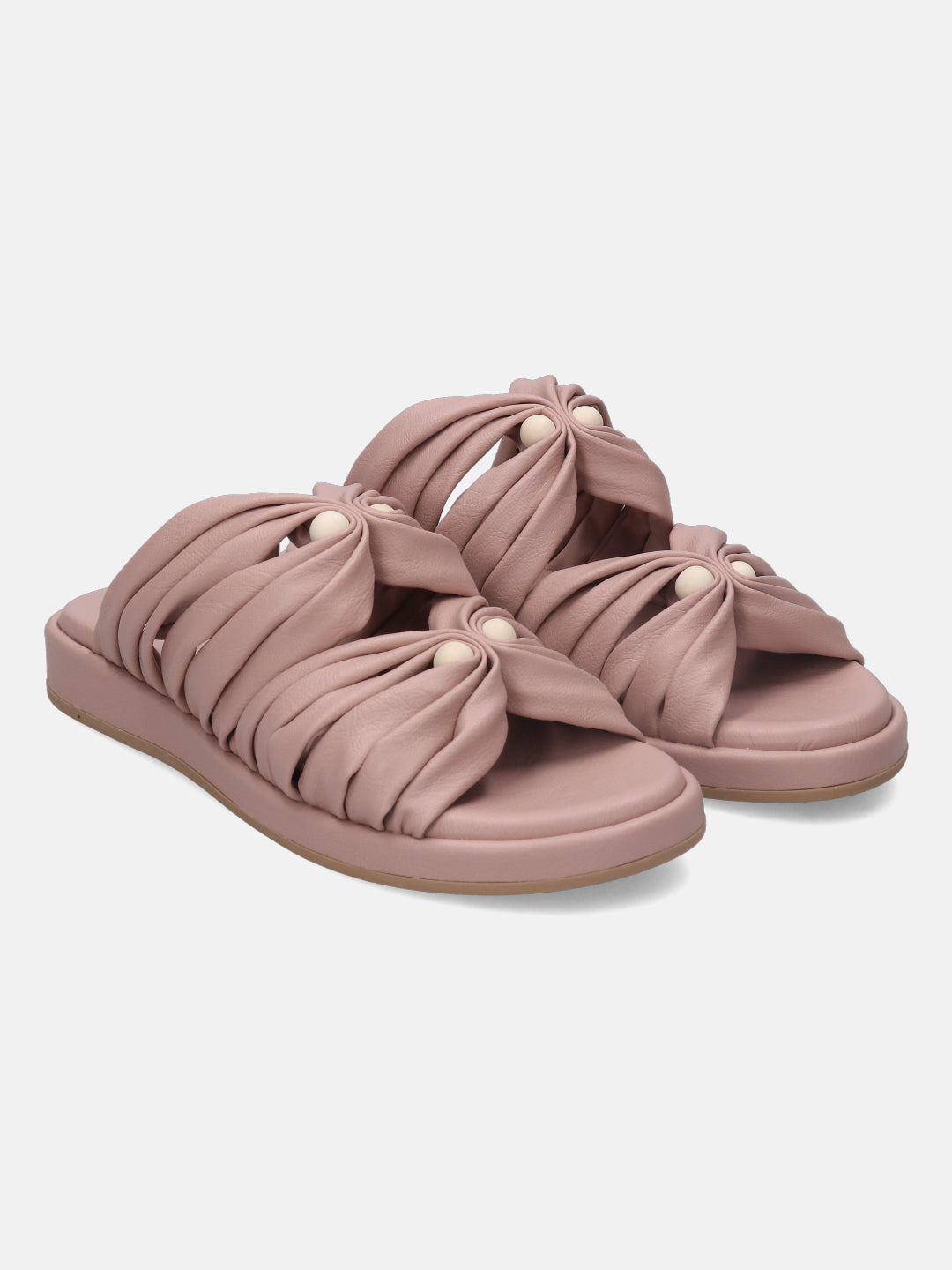 Ravenna Rose Pink Flat Sandals - BAGATT