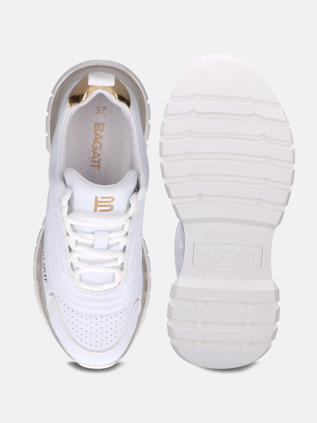 Athena White Sneakers - BAGATT