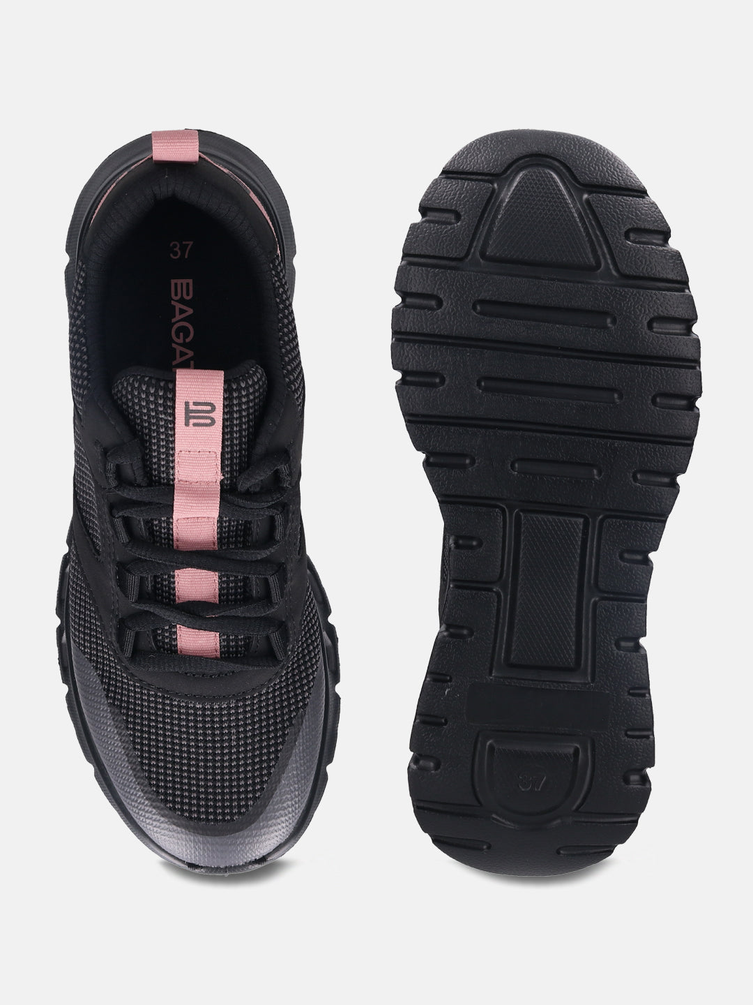 Nesaja Grey & Black Sneakers - BAGATT