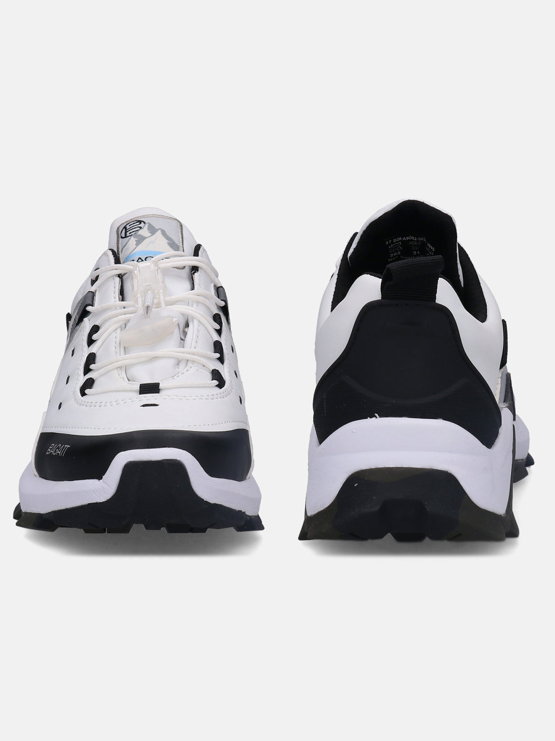Nakota White & Black Sneakers - BAGATT